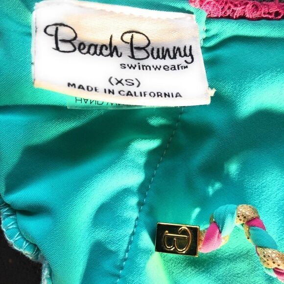 Beach Bunny Animal Print Triangle Bikini Top - Picture 5 of 5